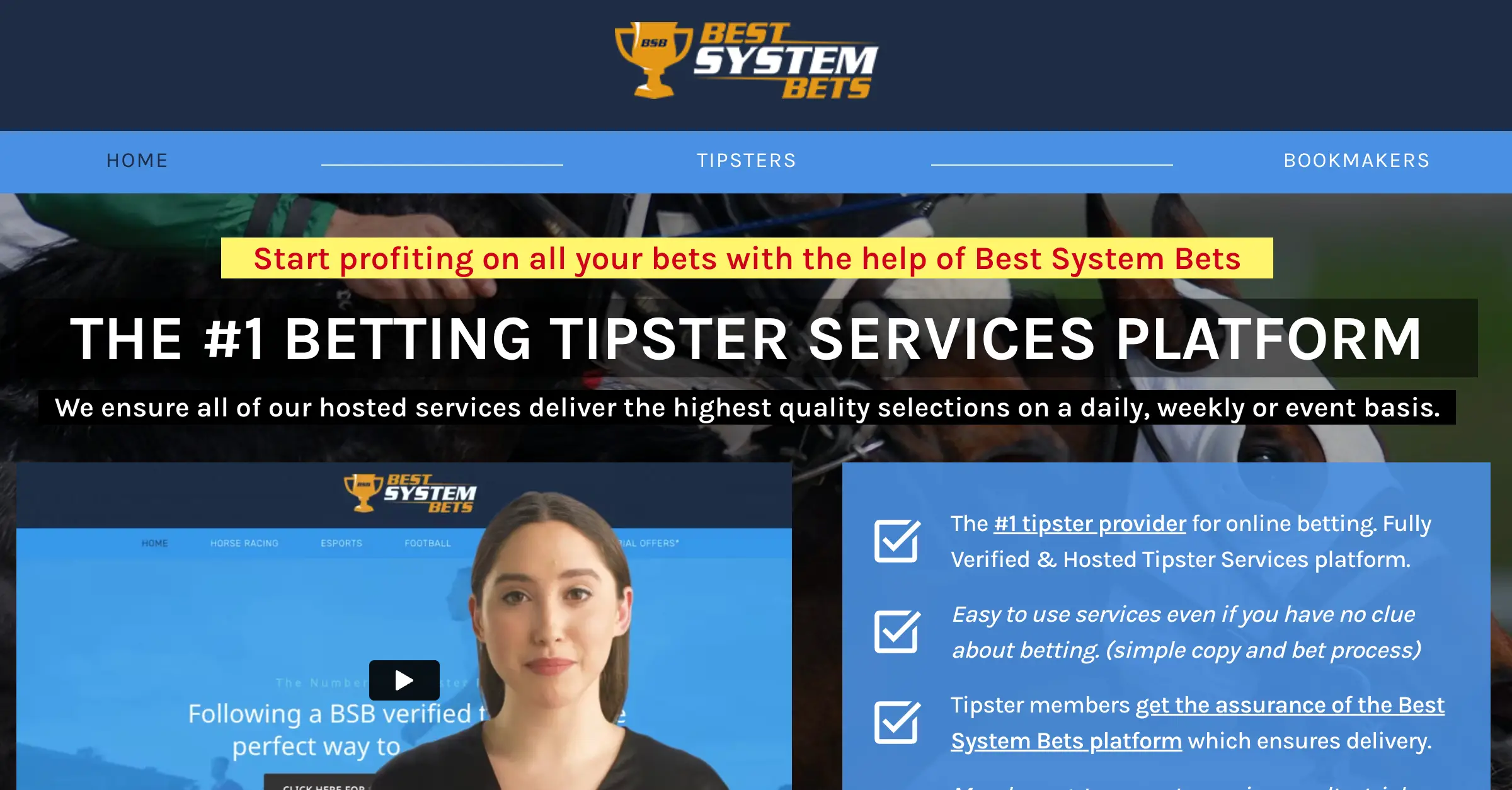 Best System Bets: Tipster Services pricing