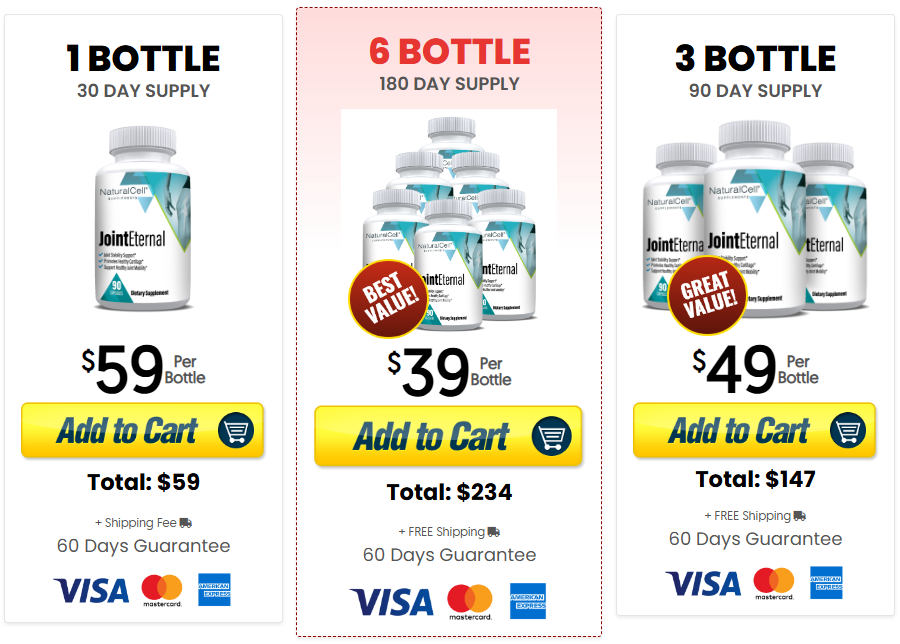 Joint Eternal - Supplement pricing