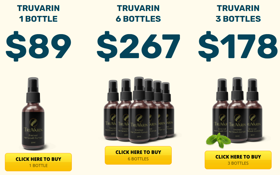 TruVarin - Enriched Hair Growth Formula pricing